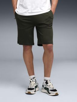 Puma - Green Solid Regular Casual Short