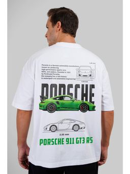 UNDERRATED CLUB - Men White Cotton Graphic Oversized T-Shirt