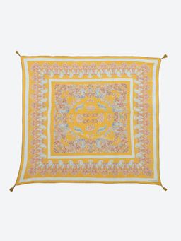 Ritu Kumar - Yellow Printed Scarf