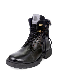 Bacca Bucci - Mens Black Combat Boots