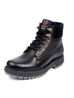 Bacca Bucci - STORM Surge Full Grain Leather Boots Black