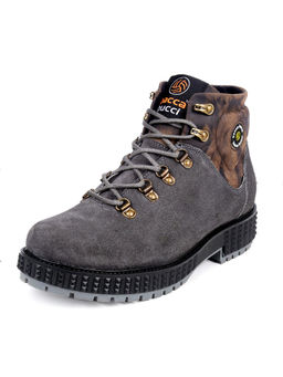 Bacca Bucci - Mens URBAN Suede Leather Boots Grey