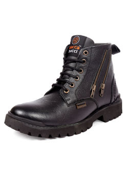 Bacca Bucci - YORK Genuine Leather Boots with Zipp Black