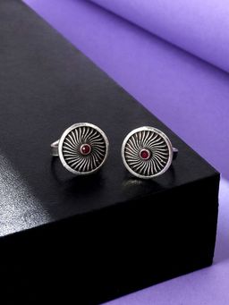 VIRAASI - Ethnic Antique Oxidised Toe Rings for Women