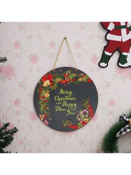 eCraftIndia - Merry Christmas and Happy New Year Printed Wall/Door Hanging Decorations
