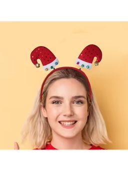 eCraftIndia - Red Merry Christmas Santa Claus Caps Design Headband