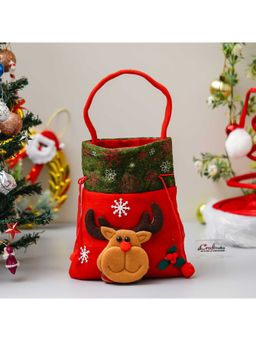 eCraftIndia - Reindeer Santa Claus Decorative Christmas Gift Bag