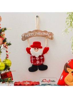 eCraftIndia - Santa Claus MERRY CHRISTMAS Wall Hanging Ornament Props