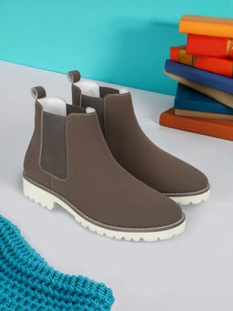 Yoho - Brown Comfortable & Casual Chelsea Boots for Women