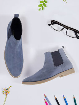 Yoho - Men Comfortable & Stylish Chelsea Boots Blue