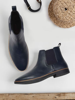 Yoho - Men Comfortable & Stylish Chelsea Boots Navy Blue