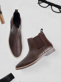 Yoho - Men Comfortable & Stylish Chelsea Boots Dark Brown