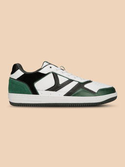 Yoho - Colored Suede Comfortable & Lightweight Green & Black Sneakers
