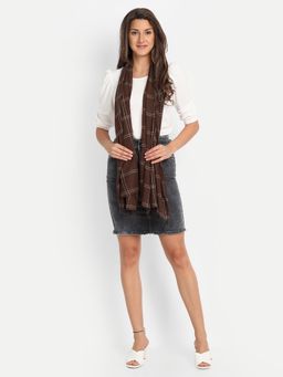 Wicked stitch - Scarves For Women Cotton Checkered