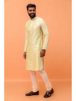 KISAH - Men Green Solid Kurta & Churidar (Set of 2)