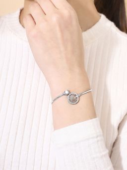 PRITA - Tree and Stone Design Silver Bracelet
