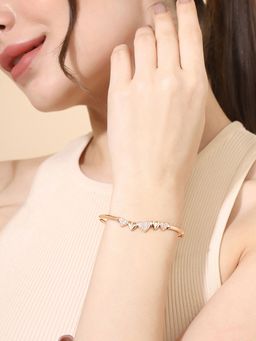 PRITA - Gold Plated Sequence Heart Bracelet