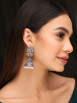 Priyaasi - Harmony In Heritage with Tribal and Multi Floral Jhumkas