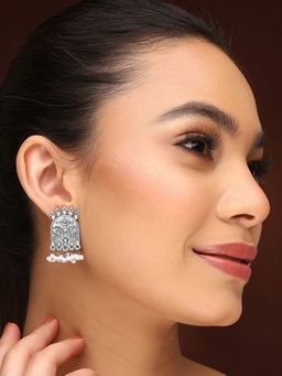 Priyaasi - Tribal Touch and Pearls Earrings