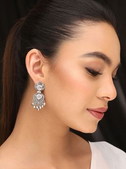 Priyaasi - White Pearl Drop Earrings