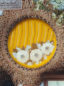 NR by Nidhi Rathi - Embroidered Yellow Clutch