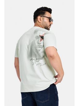 Snitch - Light Green Graphic Half Sleeves Regular Casual T-Shirt