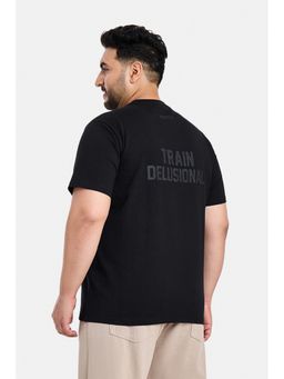Snitch - Black Half Sleeves Regular Casual T-Shirt