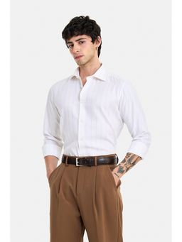 Snitch - Yellow Stripes Full Sleeves Slim Semi Formal Shirt