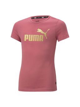 Puma - Ess Logo Girls Purple T-Shirts
