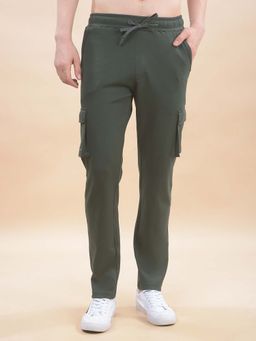 Cantabil - Solid Olive Trackpant for Men