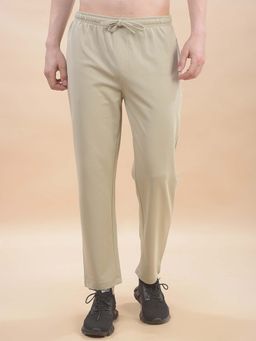 Cantabil - Solid Beige Trackpant for Men