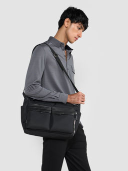 Perona - Ivano Black Messenger Bag
