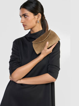 Perona - Darcy Mini Brown Clutch