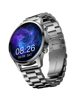 Noise - Fit Halo Plus Smartwatch Elite Silver- wrb-sw-haloplus-mtl-slvr_slvr