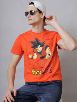 Free Authority - Dragon Ball Z Graphic Printed Regular Fit T-Shirt