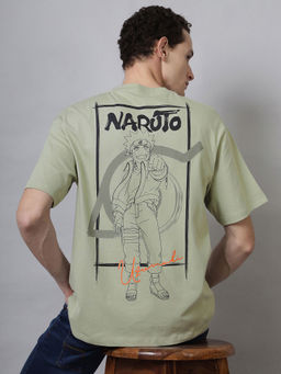 Free Authority - Naruto Graphic Printed Oversize T-Shirt