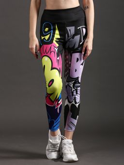 The Dance Bible - Women Colorful Printed High Waist Gym Leggings