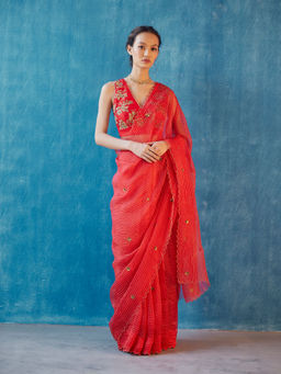 Label Earthen - Ruchi Saree with Stitched Blouse