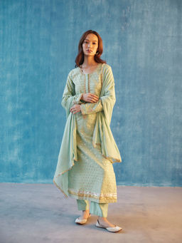 Label Earthen - Madhulika Kurta with Pant & Dupatta (Set of 3)