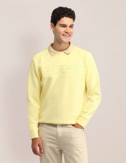 U.S. POLO ASSN. - Yellow Full Sleeves Crew Neck Sweatshirt