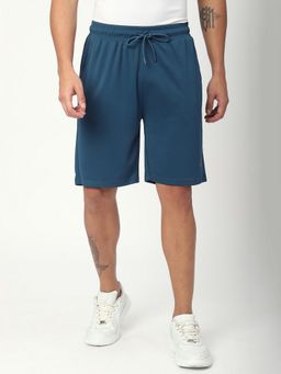 R&B - Teal Solid Regular Men Shorts