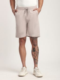 R&B - Ivory Solid Regular Men Shorts