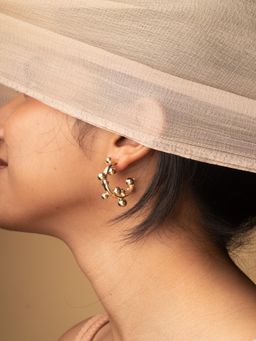 JEWELZ - Orbit Ball Hoop Earrings