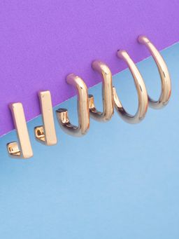 JEWELZ - Everyday Gold Hoops Earrings