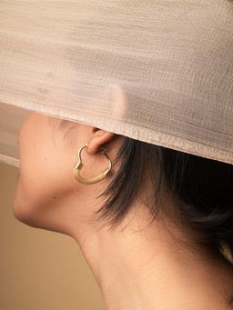 JEWELZ - Bold Twist Hoop Earrings