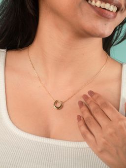 JEWELZ - Minimal Crescent Pendant Necklace