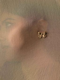 JEWELZ - Golden Bow Charm Studs