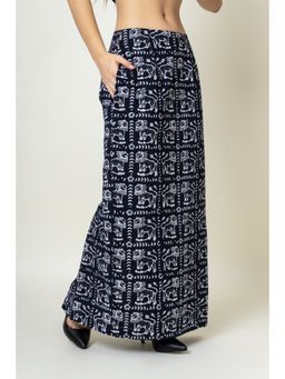 Doodlage - Abby Batik Navy Blue Skirt