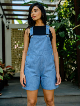 Notch Above - Turner Short Denim Overalls