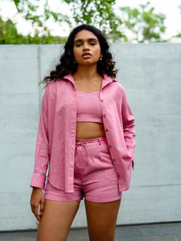 Notch Above - Selena Shirt Crop Top & Shorts (Set of 3)